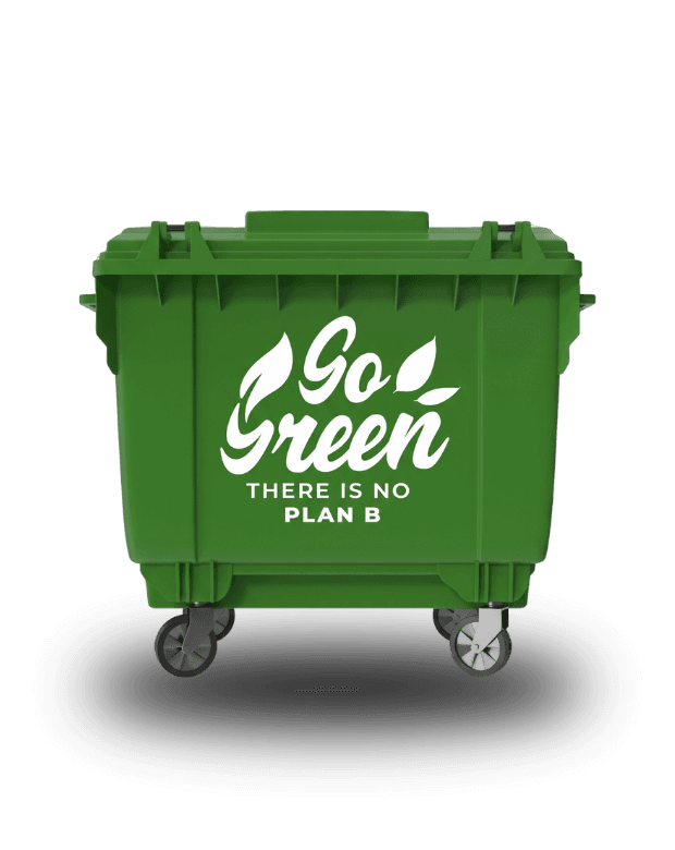 Glass recycling bin